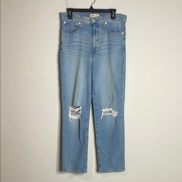 SOLD Madewell | Women’s The Perfect Vintage Straight Jeans Distressed Light - Picture 1 of 8